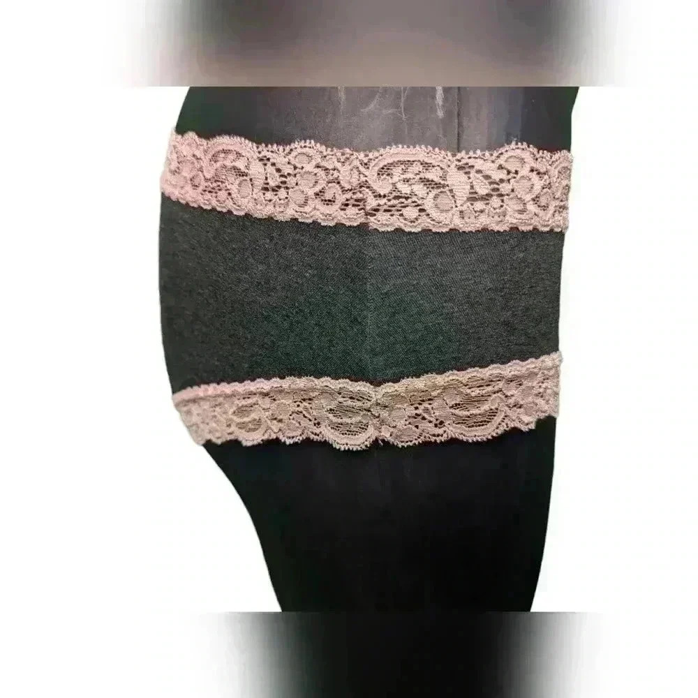Fleur't Boy Short Medium Gray With Pink Lace - Picture 3 of 5